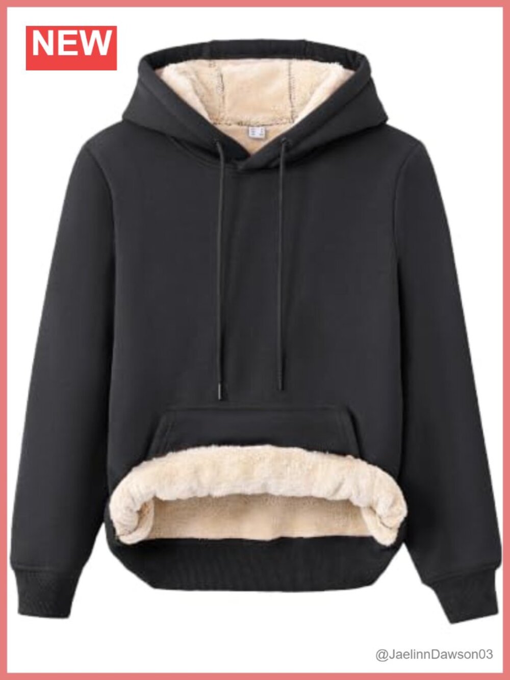 Sherpa Lined Hoodie Thick Fleece Warm Pullover Sweatshirt Women's